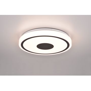 Plafoniera Bunda, RL, 33x5 cm, 16W, 1x SMD, plastic, negru mat