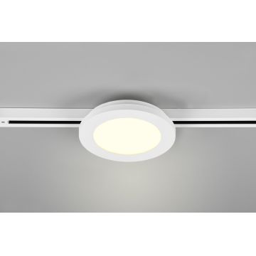 Plafoniera Camillus, TRIO, 17x2.9 cm, 9W, 1x SMD, plastic, alb