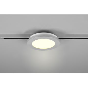 Plafoniera Camillus, TRIO, 17x2.9 cm, 9W, 1x SMD, plastic, argintiu