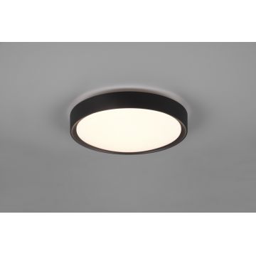 Plafoniera Clarimo, TRIO, 33x9 cm, 18W, 1x SMD, plastic, negru mat