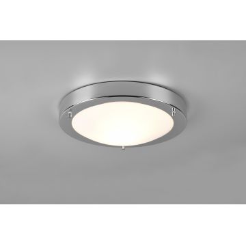 Plafoniera Condus, TRIO, 31.5x8 cm, 60W, 1x E27, metal, argintiu