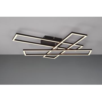 Plafoniera Corso, RL, 66x60x10 cm, 36W, 1x SMD, metal, negru mat