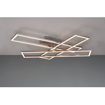 Plafoniera Corso, RL, 66x60x10 cm, 36W, 1x SMD, metal, nichel mat