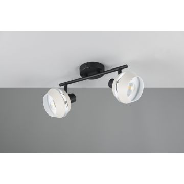 Plafoniera Isla, RL, 36.7x12x21 cm, 10W, 2x E14, metal, negru/gri