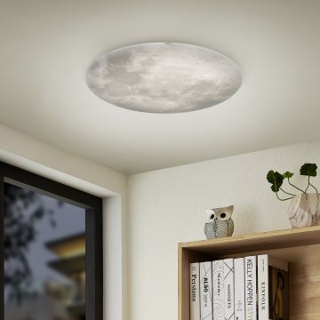 Plafoniera Lunar, TRIO, 40x10 cm, 22W, 1x SMD, acril, alb