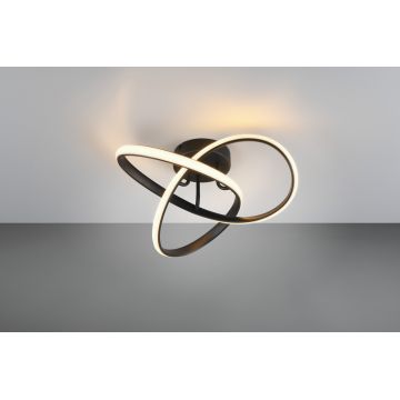 Plafoniera Meo, RL, 40x15 cm, 15W, 1x SMD, metal, negru mat