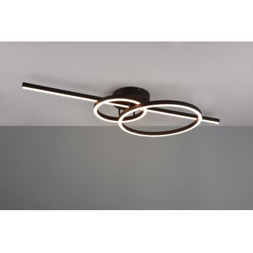 Plafoniera Montilla, TRIO, 100x40x12.5 cm, 54W, 1x SMD, metal, negru mat