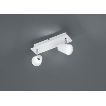 Plafoniera Narcos, TRIO, 28.5x9.5 cm, 6.5W, 2x SMD, metal, alb mat