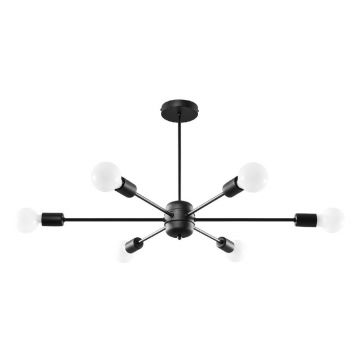 Plafonieră neagră 68x86,5 cm Benedett – Sollux