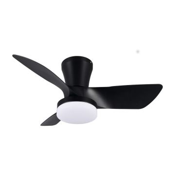 Plafonieră neagră LED Randers – Trio