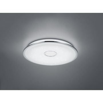 Plafoniera Osaka, TRIO, 65x10 cm, 91.5W, 1x SMD, plastic, argintiu
