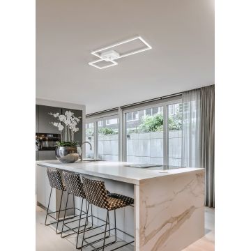 Plafoniera Padella, RL, 63.5x37x7.5 cm, 25W, 1x SMD, metal, alb mat