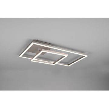 Plafoniera Padella, RL, 63.5x37x7.5 cm, 25W, 1x SMD, metal, nichel mat