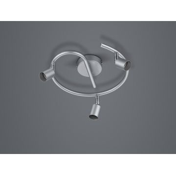 Plafoniera Paris, RL, 25x13.5 cm, 35W, 3x GU10, metal, argintiu