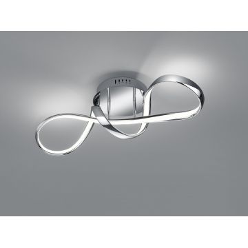 Plafoniera Perugia, RL, 60x18x22 cm, 28W, 1x SMD, metal, argintiu