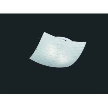 Plafoniera Signa, TRIO, 40x40x9.5 cm, 40W, 2x E27, metal, alb