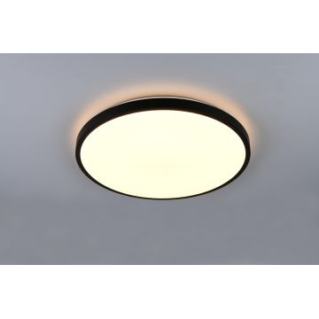 Plafoniera Slope, RL, 49x7.5 cm, 34W, 1x SMD, plastic, negru mat