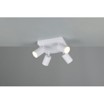 Plafoniera Soka, TRIO, 20x20x14.5 cm, 10W, 4x GU10, metal, alb mat