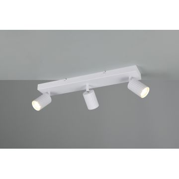 Plafoniera Soka, TRIO, 50x9x14.5 cm, 10W, 3x GU10, metal, alb mat