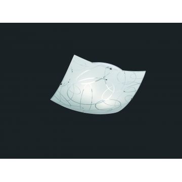 Plafoniera Spirelli, TRIO, 40x40x9.5 cm, 40W, 2x E27, metal, alb