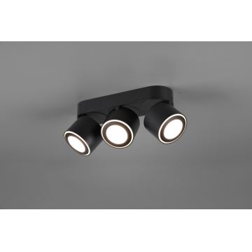 Plafoniera Taurus, TRIO, 27.3x8.7x10.6 cm, 5W, 3x SMD, metal, negru mat