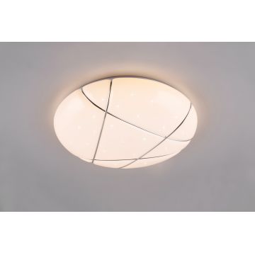 Plafoniera Tibor, RL, 48.5x9.5 cm, 36W, 1x SMD, plastic, alb