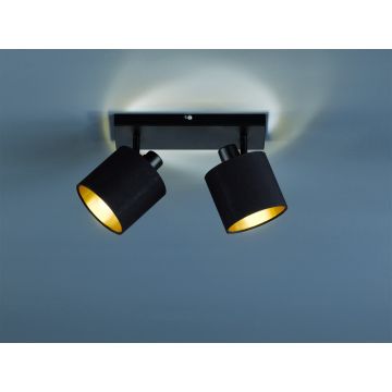 Plafoniera Tommy, RL, 28x17.6x19 cm, 28W, 2x E14, metal, negru mat