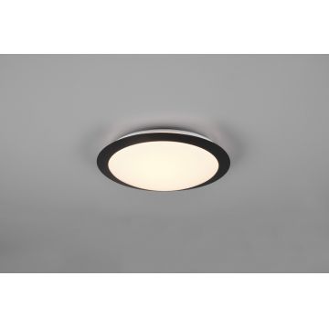 Plafoniera Umberto, TRIO, 29x8 cm, 12W, 1x SMD, plastic, negru mat